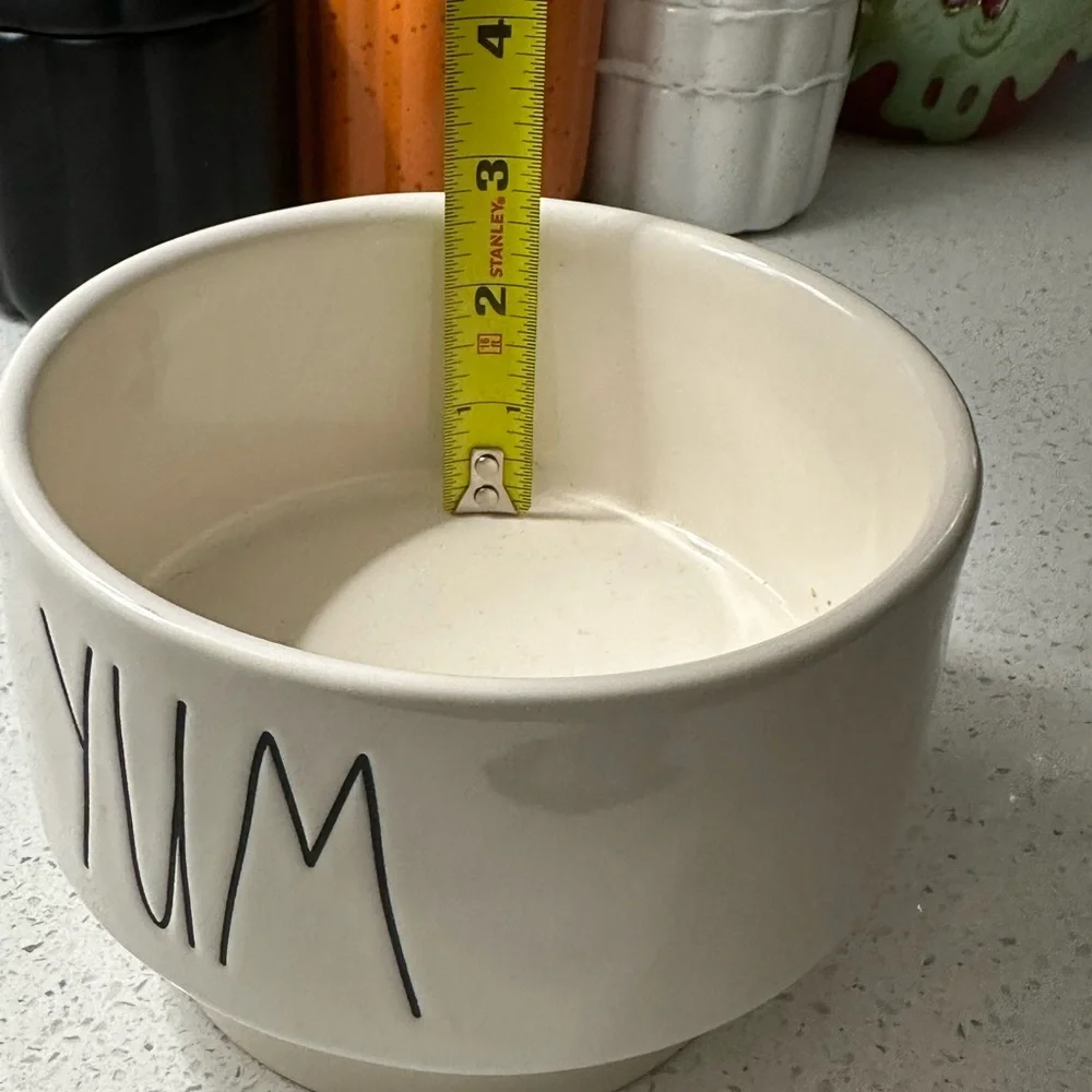 NWOT•Raised Dog Bowl “YUM”.